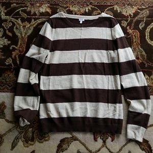 Brown and cream Jcrew sweater